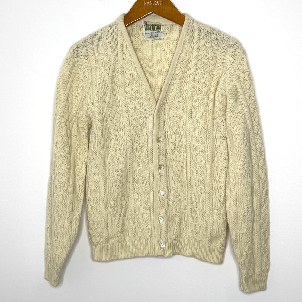 Vintage Forum Sportswear Wintuk cream cardigan